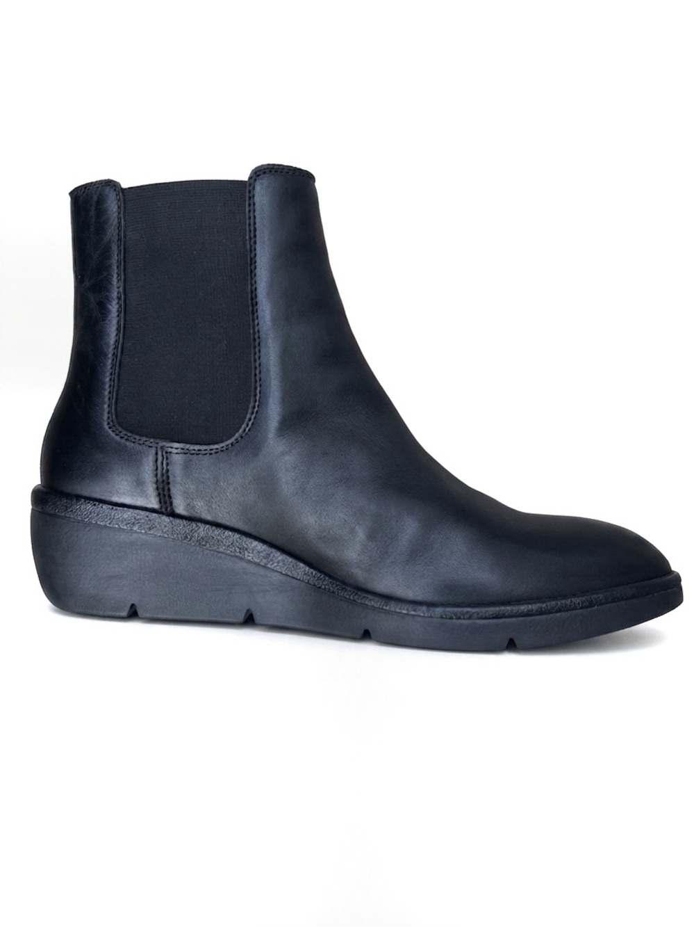 Fly London Nola Boots Chelsea Ankle Wedge 40